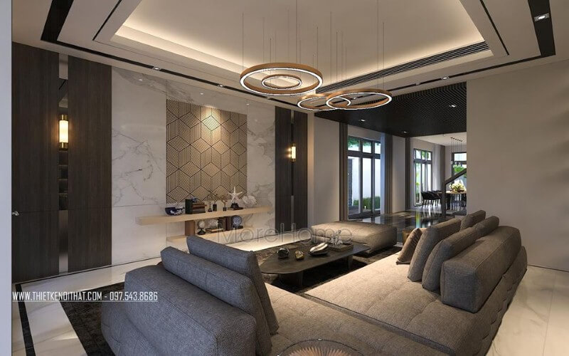 Thiết kế nội thất phòng khách nhà phố