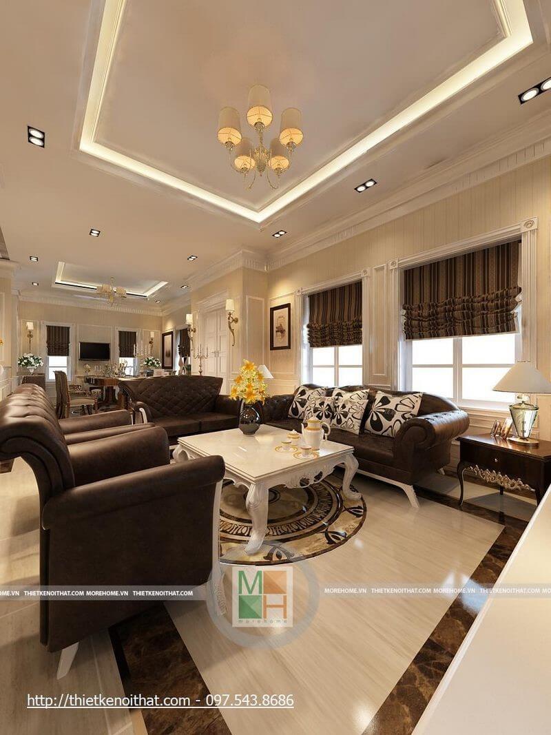 Vẻ đẹp tuyệt vời của nội thất biệt do MoreHome thiết kế & thi công