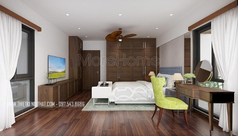 Thiết kế phòng ngủ biệt thự