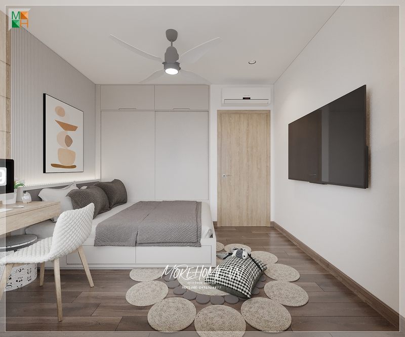 Thiết kế nhà chung cư  sang trọng bởi 20 cửa gỗ công nghiệp 1 cánh